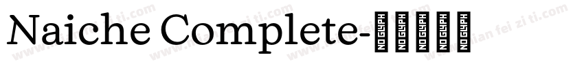 Naiche Complete字体转换